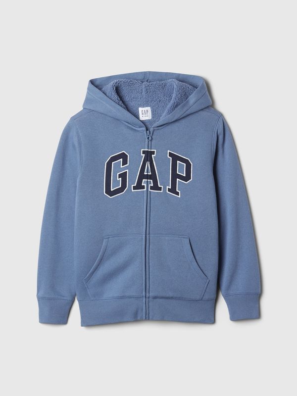 GAP GAP Children's sherpa sweatshirt with logo - Boys