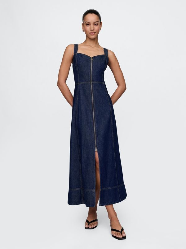 GAP GAP Denim maxi dress UltraSoft - Women's