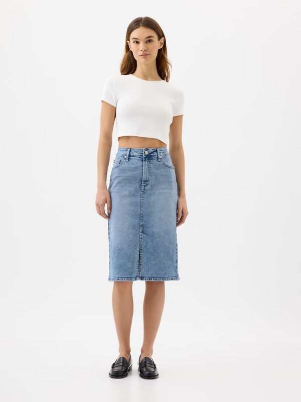 GAP GAP Denim Midi Skirt - Women