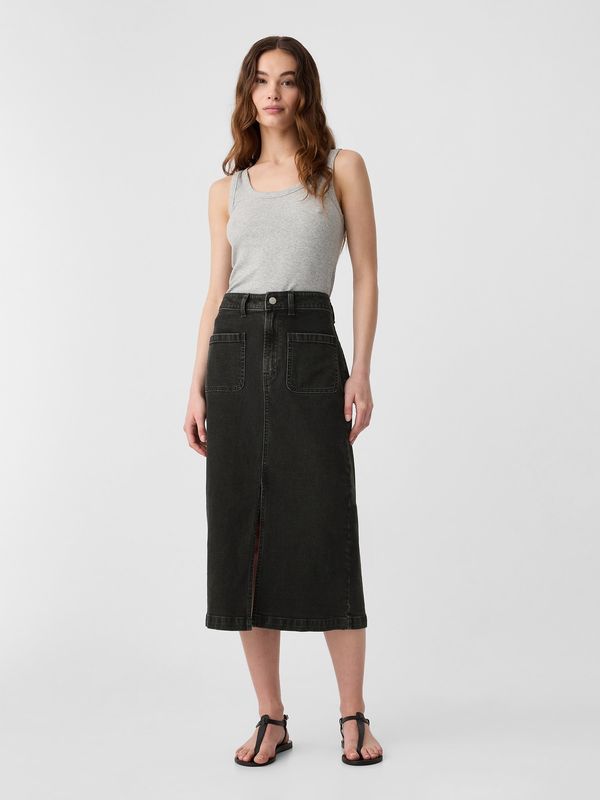 GAP GAP Denim midi skirt - Women's