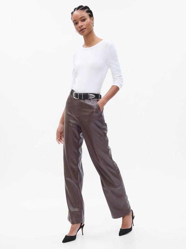 GAP GAP Faux Leather Pants - Women's