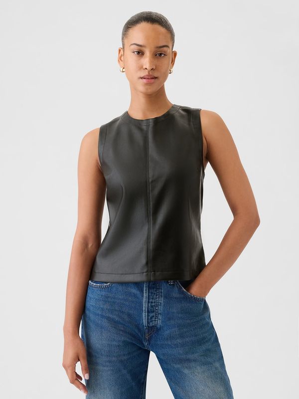 GAP GAP Faux leather top - Women's