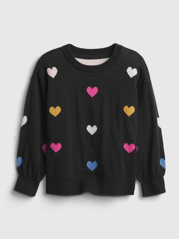 GAP GAP Girls' sweater with hearts - Girls