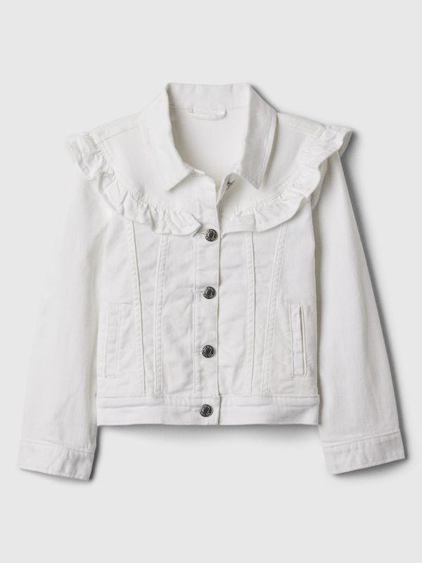 GAP GAP Kids' Denim Jacket with Ruffles - Girls