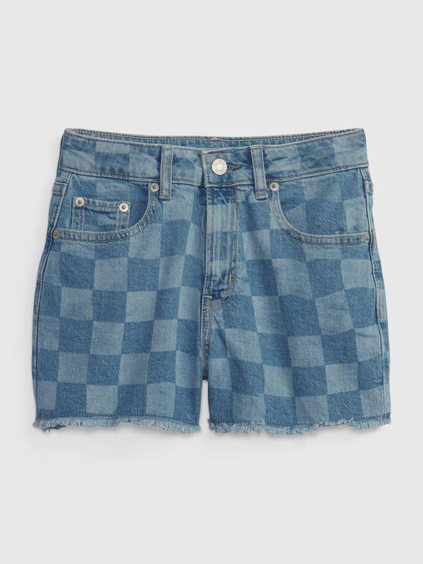 GAP GAP Kids Denim Shorts High Rise Girlfriend Washwell - Girls