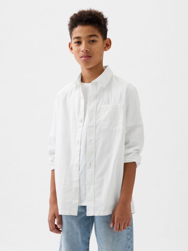 GAP GAP Kids linen shirt oxford - Boys