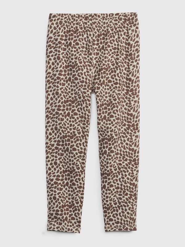 GAP GAP Kids organic capri leggings leopard - Girls