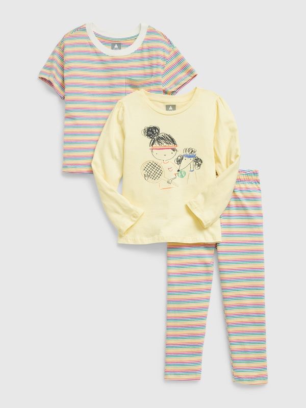 GAP GAP Kids Set organic T-shirts and Leggings - Girls