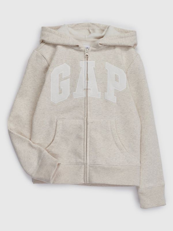 GAP GAP Kids Sweatshirt Logo zip hoodie in fleece - Girls