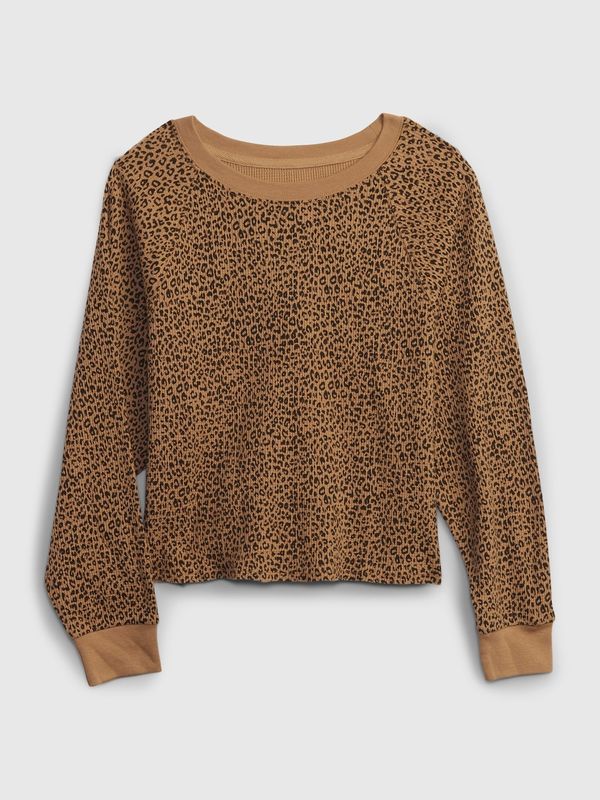 GAP GAP Kids T-shirt with leopard pattern - Girls