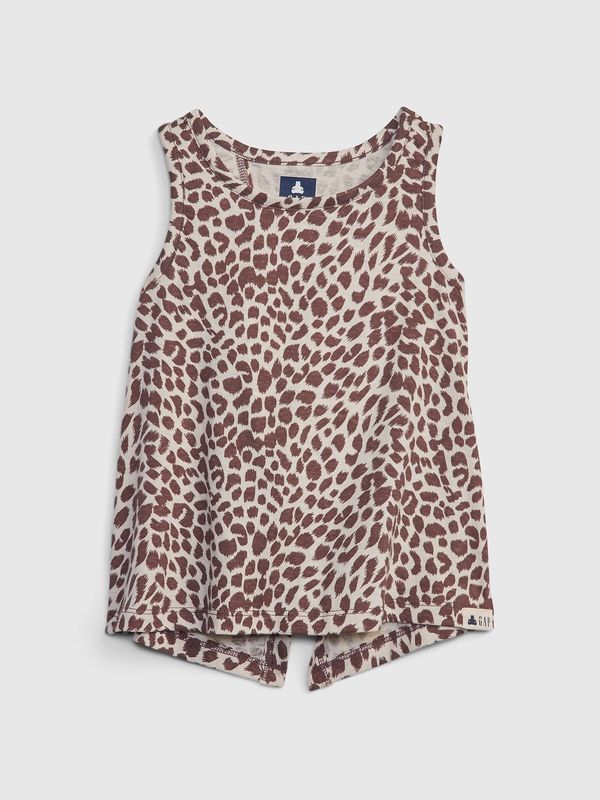 GAP GAP Kids Tank Top Top organic leopard - Girls