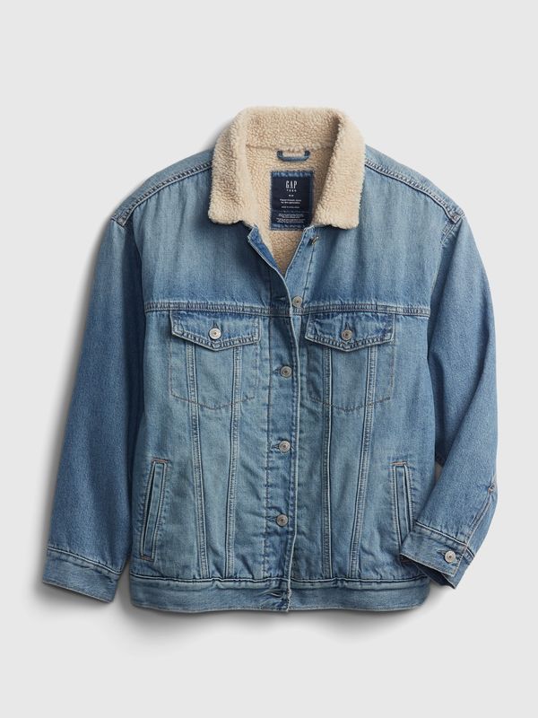GAP GAP Kids Teen Denim Jacket sherpa - Girls