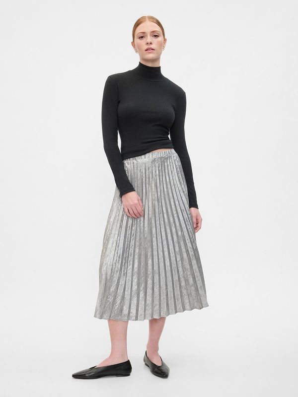 GAP GAP Metallic pleated midi skirt - Women's