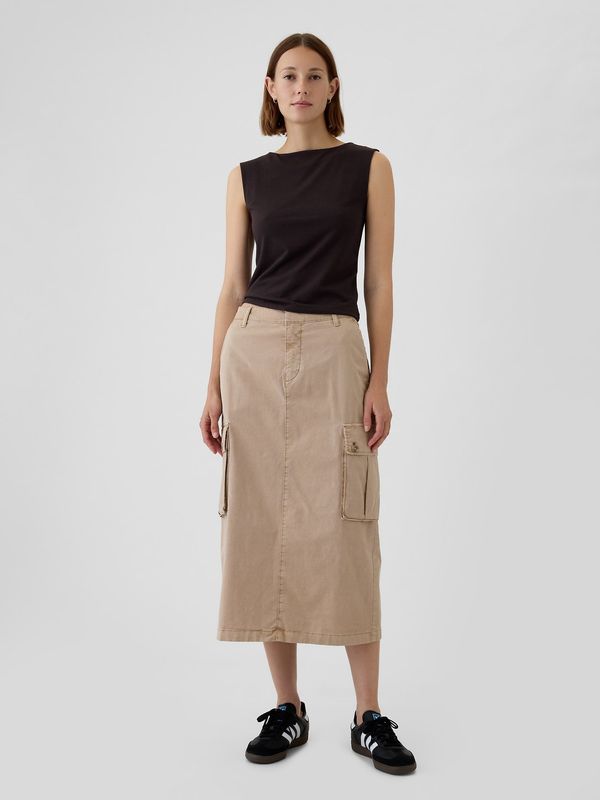 GAP GAP Midi skirt with pockets Utility Cargo - Women's