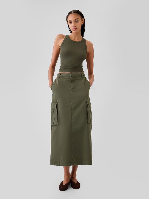 GAP GAP Midi skirt with pockets Utility Cargo - Women's