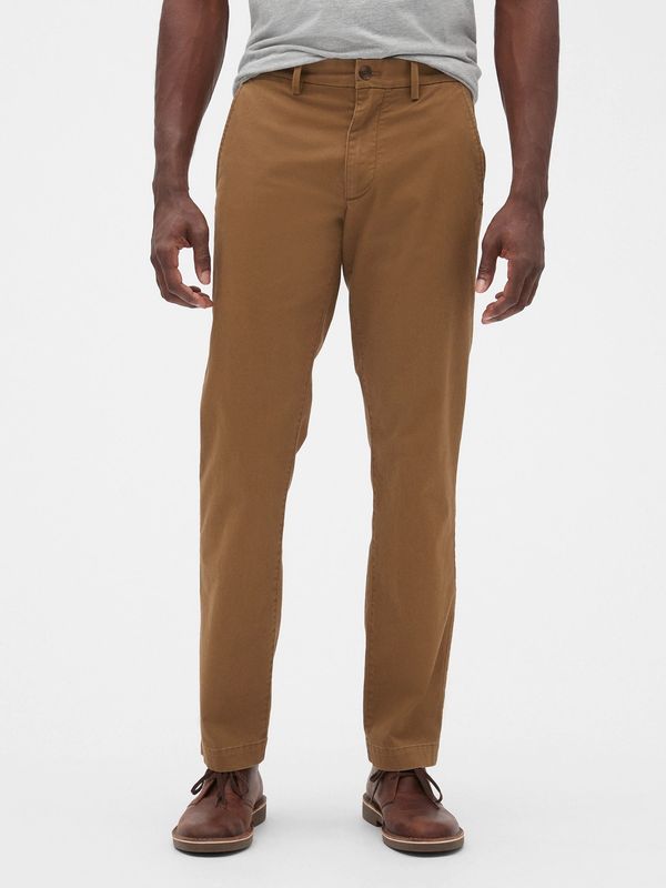 GAP GAP Pants essential khakis in straight fit with Flex - Men