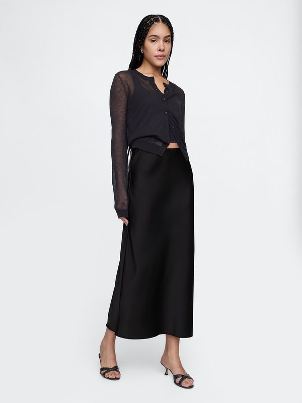 GAP GAP Satin maxi skirt - Women's