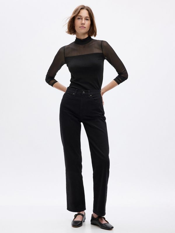 GAP GAP Sheer Long Sleeve Top - Women