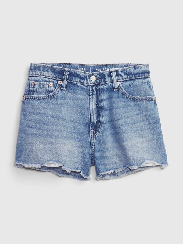 GAP GAP Teen Denim Shorts Low stride Washwell - Girls