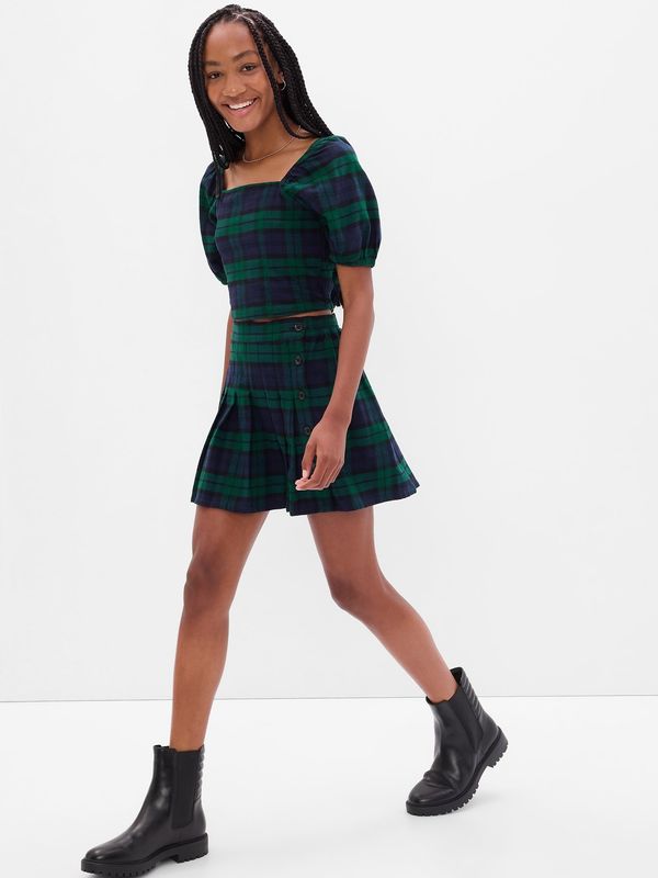 GAP GAP Teen Plaid Mini Skirt - Girls