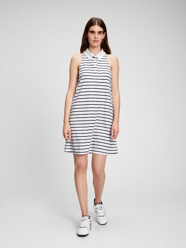 GAP GAP Terry Polo Dress with Stripe - Women