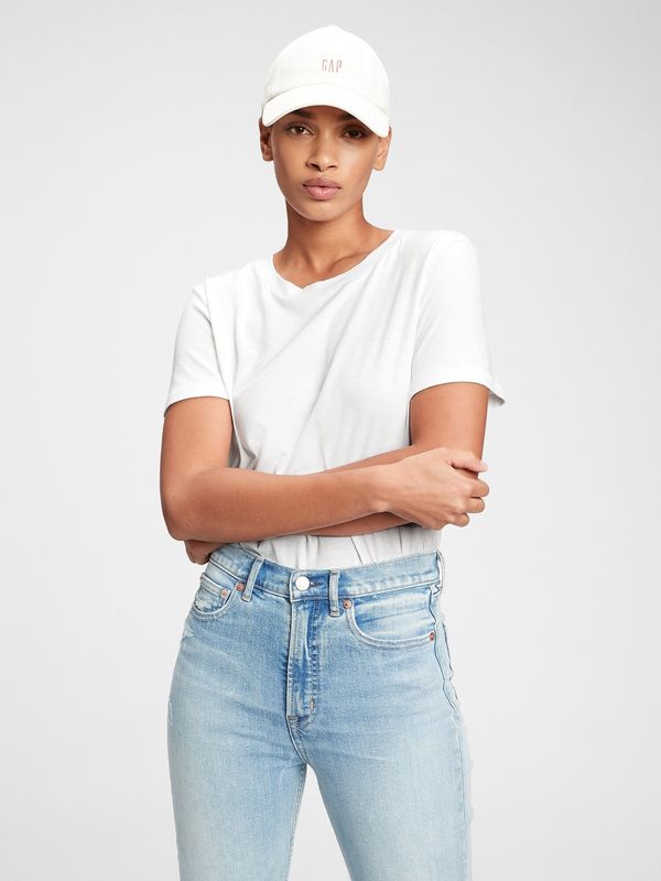 GAP GAP White women's t-shirt organic vintage