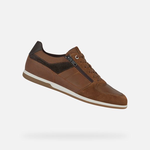 GEOX GEOX Brown men's sneakers Renan - Men's