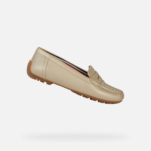 GEOX GEOX Gold women's moccasins Kosmopolis + grip - Women's