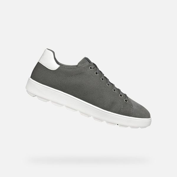 GEOX GEOX Grey men's sneakers Spherica Ecub-1 - Men's