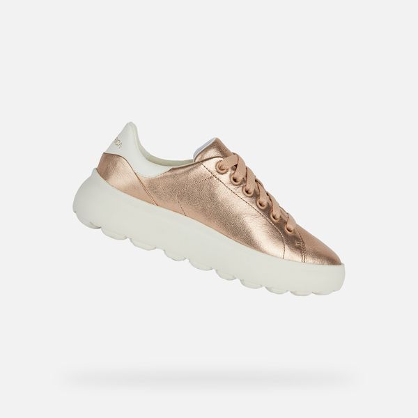 GEOX GEOX Rose gold women's sneakers Spherica ec4.1 - Women's