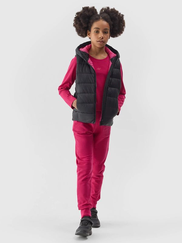 4F Girls' 4F Synthetic Down Down Vest - Black