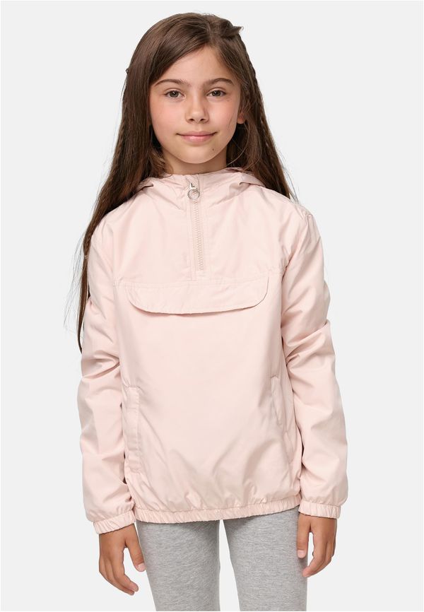 Urban Classics Kids Girls' Basic Pullover Jacket Light Pink