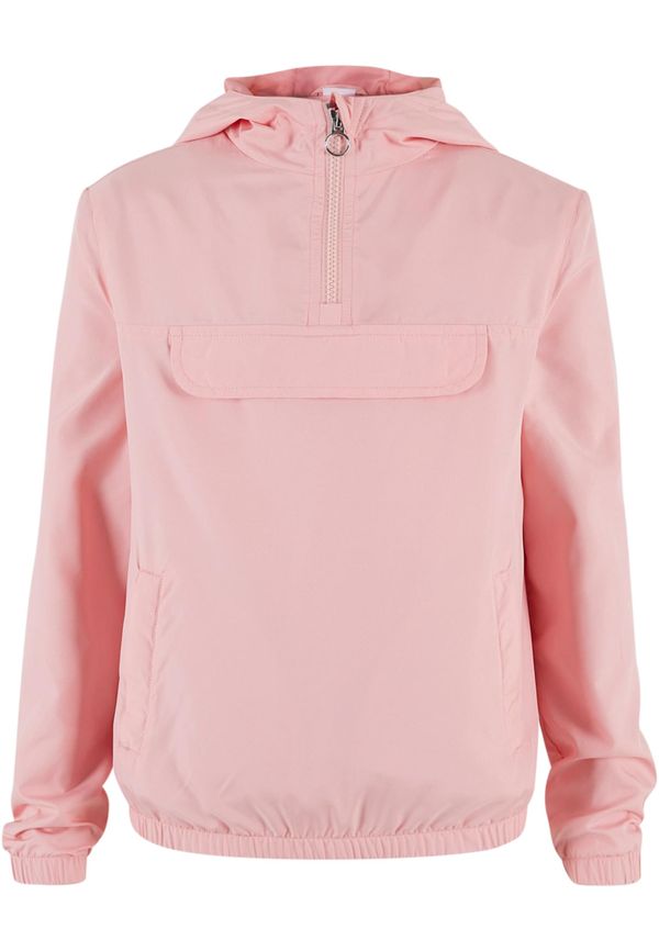 Urban Classics Kids Girls' Basic Pullover Jacket - Pink