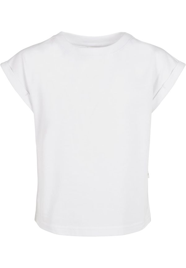 Urban Classics Girls' organic T-shirt with extended shoulder white