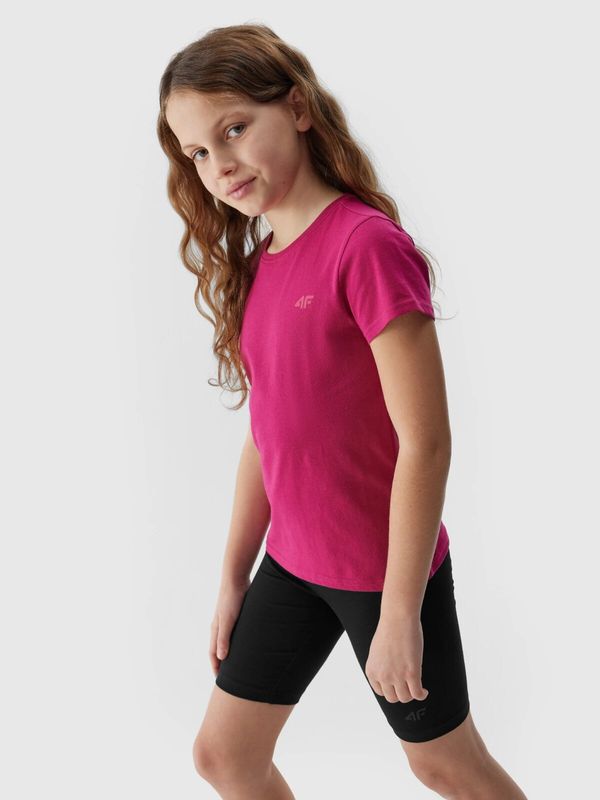 4F Girls' Plain T-Shirt 4F - Pink