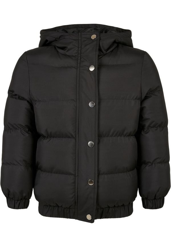 Urban Classics Kids Girls' Puffer Hooded Jacket Black