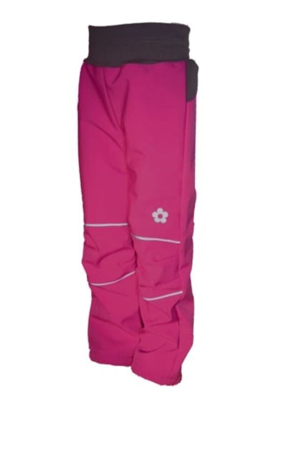 Kukadloo Girls' softshell pants - fuchsia-gray