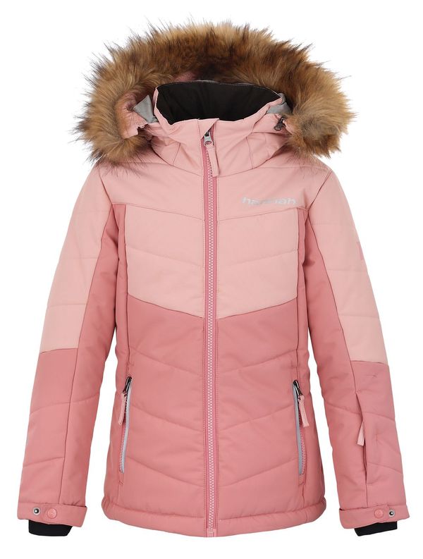 HANNAH Girls' winter waterproof jacket Hannah LEANE JR mellow rose/rosette