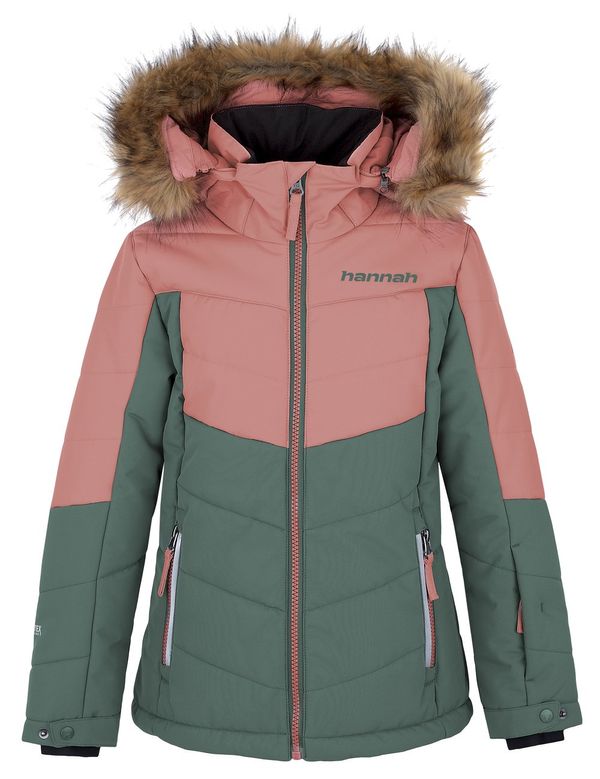 HANNAH Girls' winter waterproof jacket Hannah LEANE JR rosette/dark forest