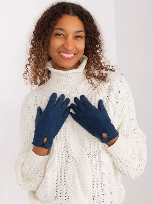 Wool Fashion Italia Gloves-AT-RK-239502.87-dark blue
