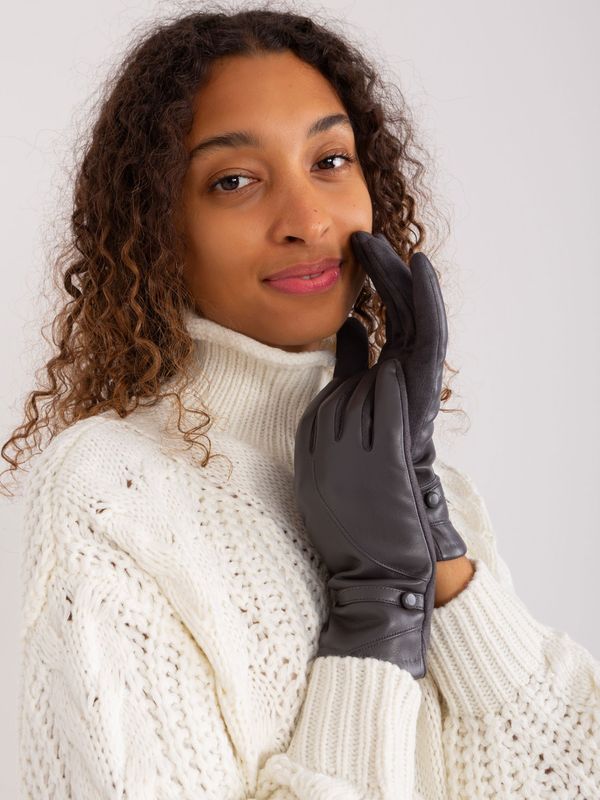 Wool Fashion Italia Gloves-AT-RK-239802.28-dark gray