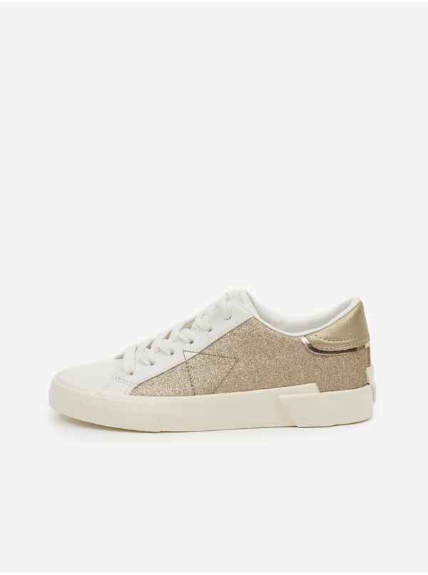 Guess Gold and cream women's sneakers Guess Wayne - Women