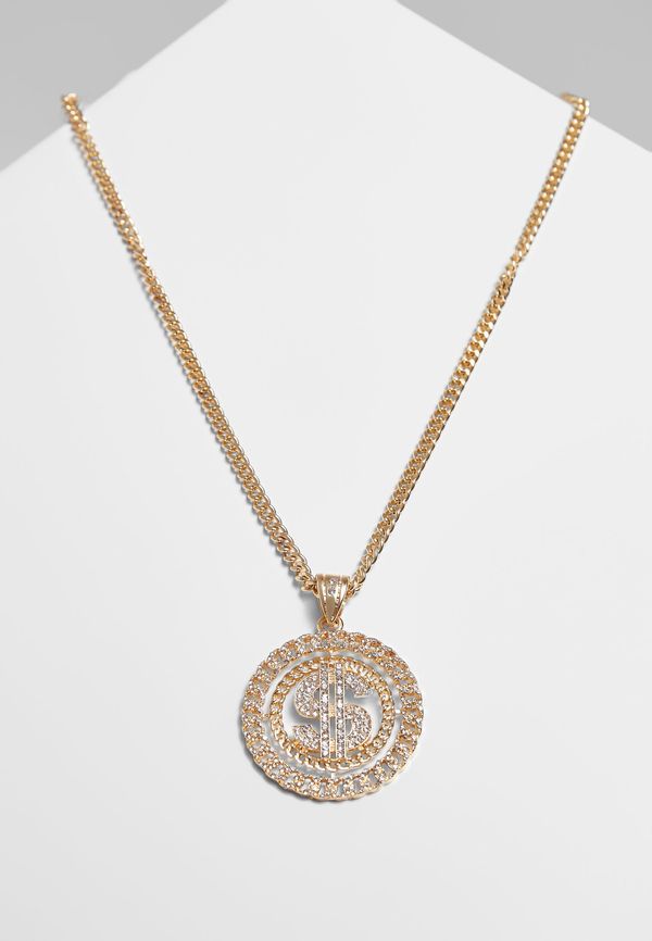 Urban Classics Accessoires Gold Diamond Dollar Necklace