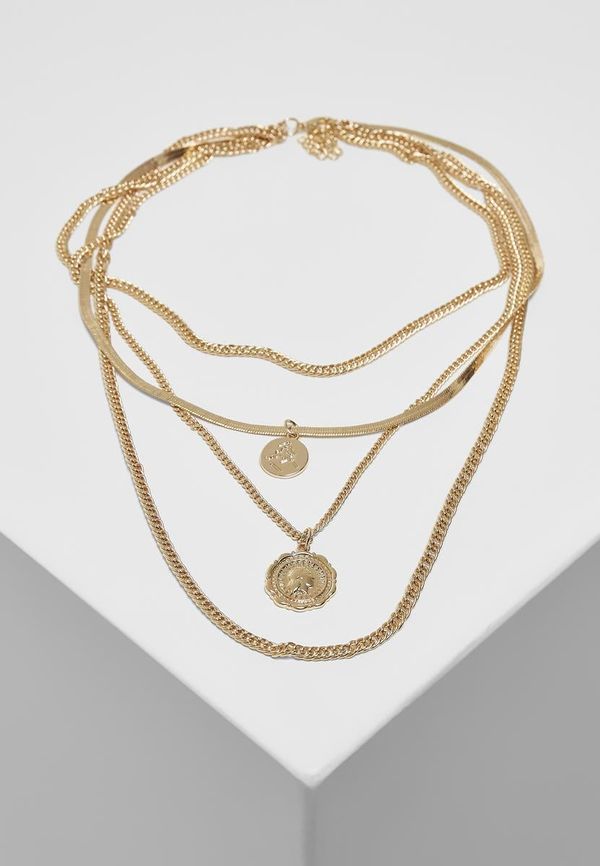 Urban Classics Accessoires Gold necklace with flat layering