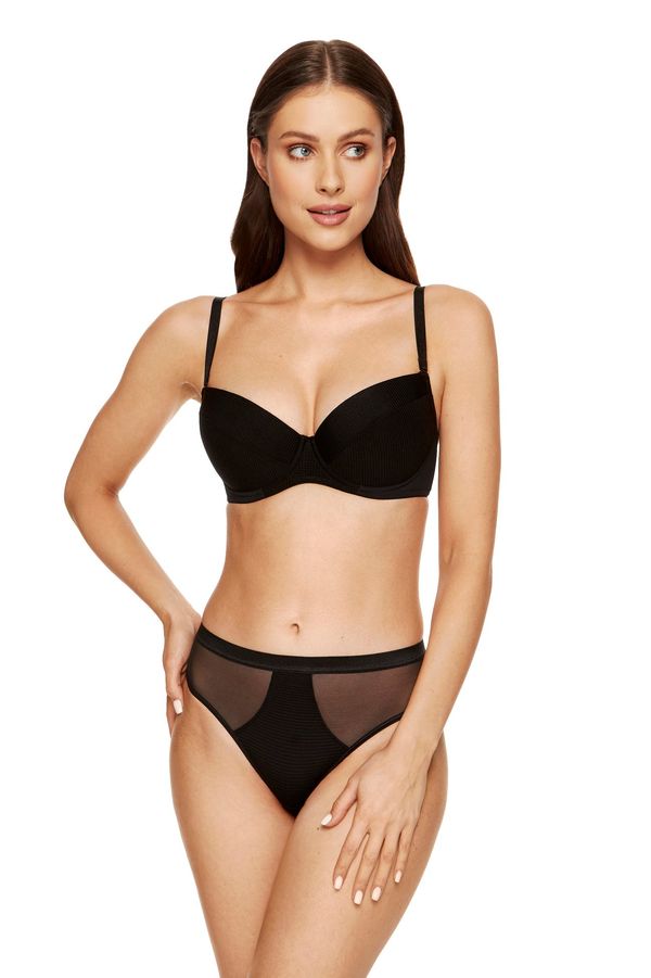 Gorteks Gorteks Andrea push-up bra soft fabric blac