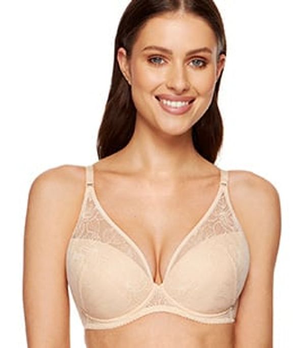 Gorteks Gorteks Lori floral lace push-up bra beige