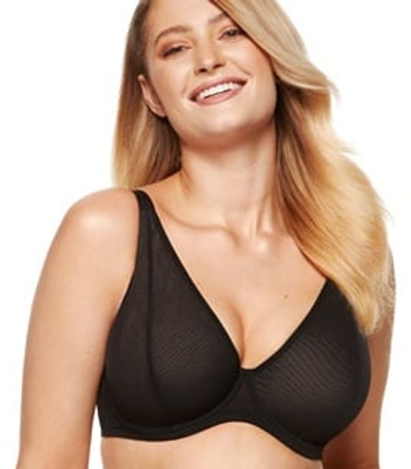 Gorteks Gorteks Valentina mesh triangle bra blac