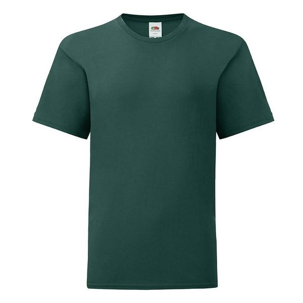 Fruit of the Loom Green children's t-shirt in combed cotton Fruit of the Loom