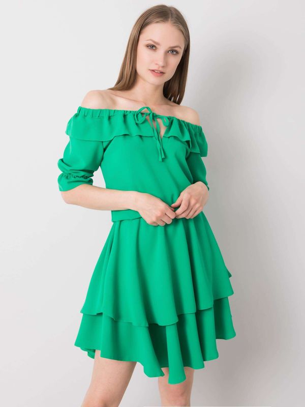 Fashionhunters Green dress Bella RUE PARIS