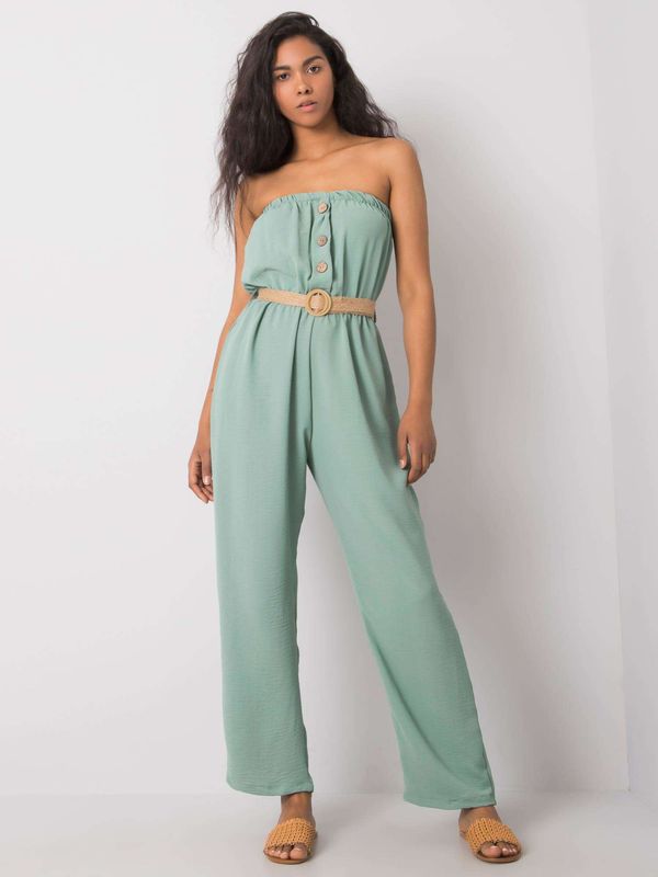 Fashionhunters Green jumpsuit Felipp RUE PARIS